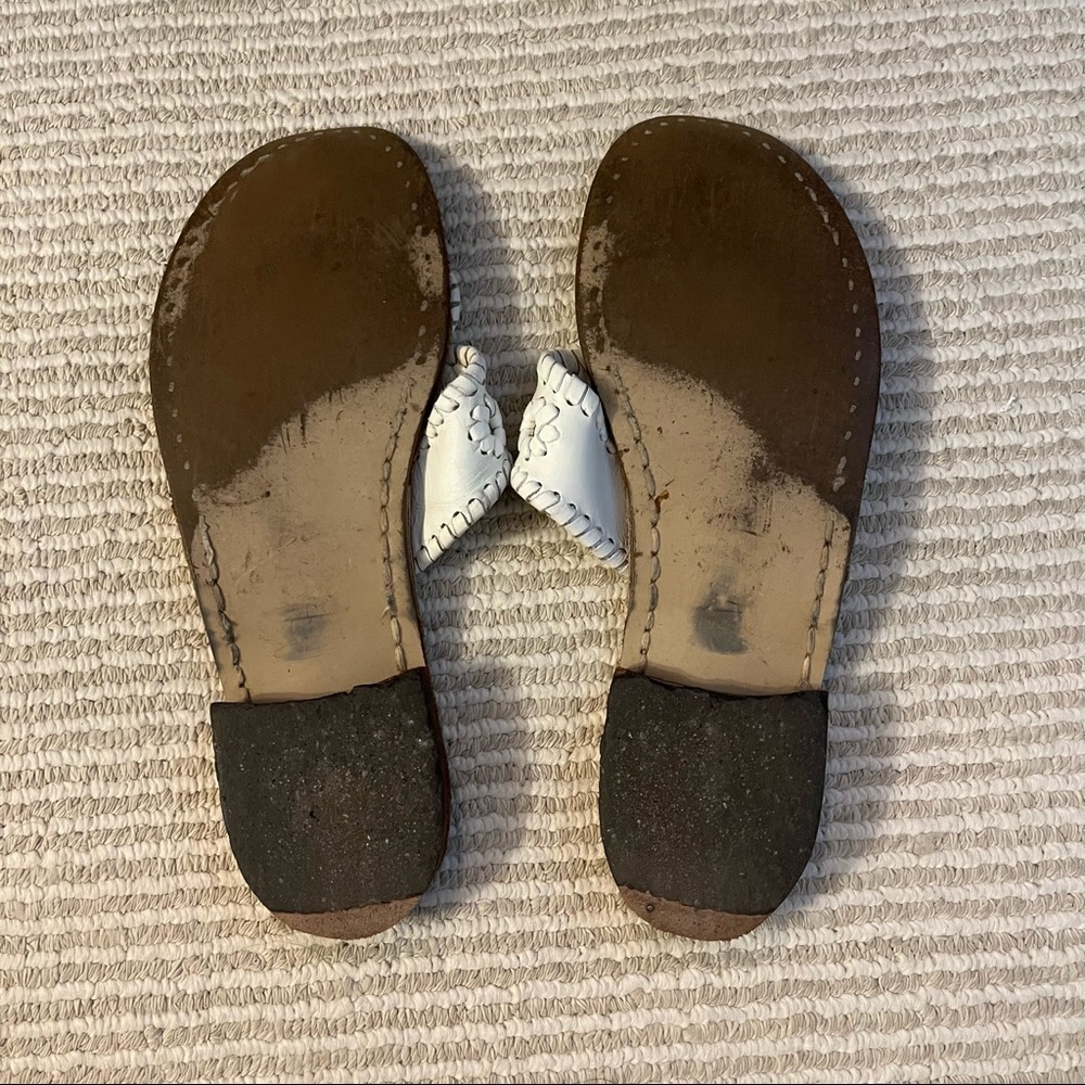 Jack Rogers Jacks Flat sandal in white sz 7 - Picture 2 of 2